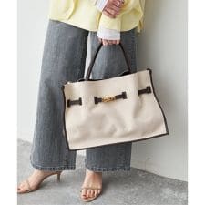 スピック＆スパン(Spick and Span)の《予約》VIOLAd’ORO / ヴィオラドーロ キャンバス*レザートートバッグL*