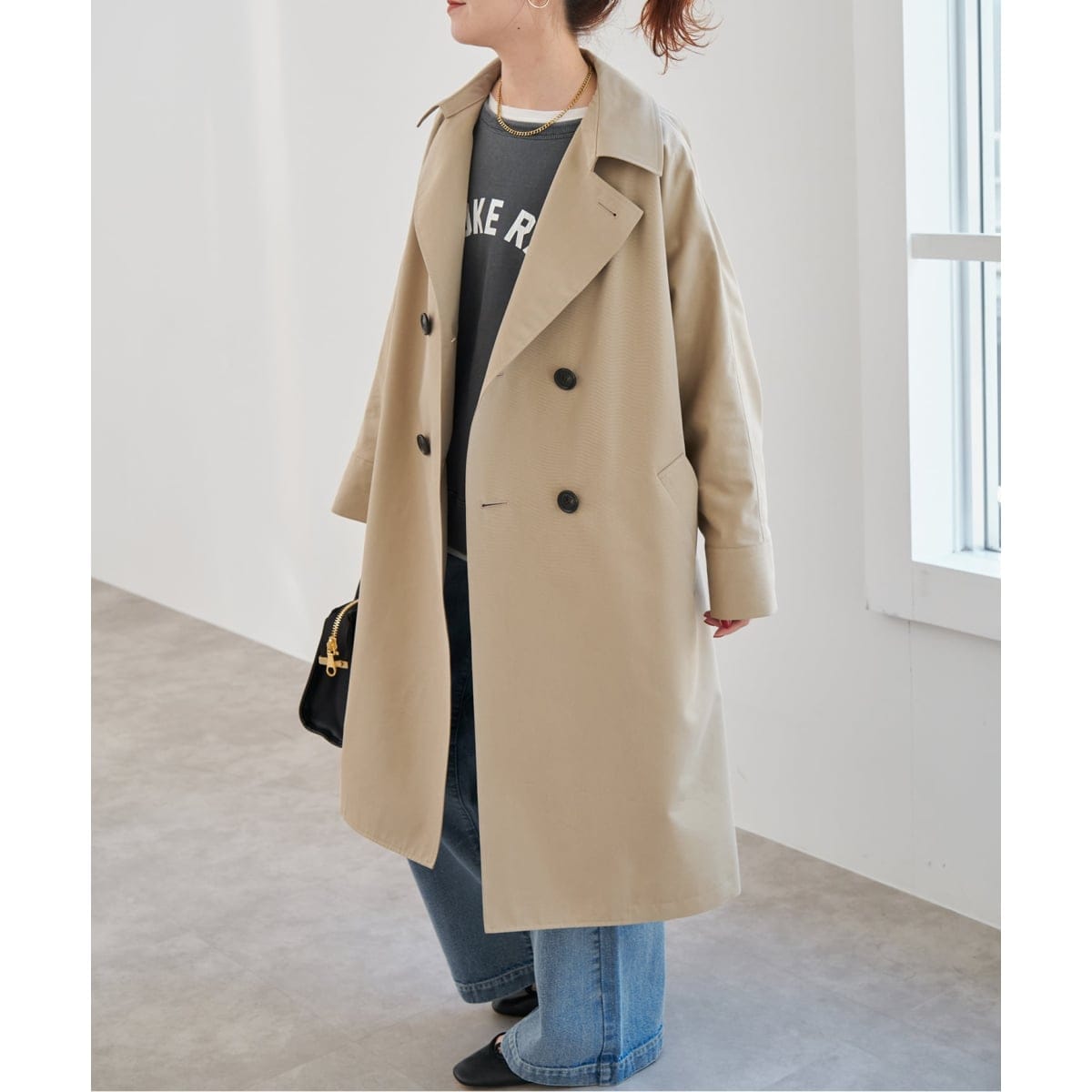 ツイルコットンオーバートレンチコート | スピック＆スパン(Spick and