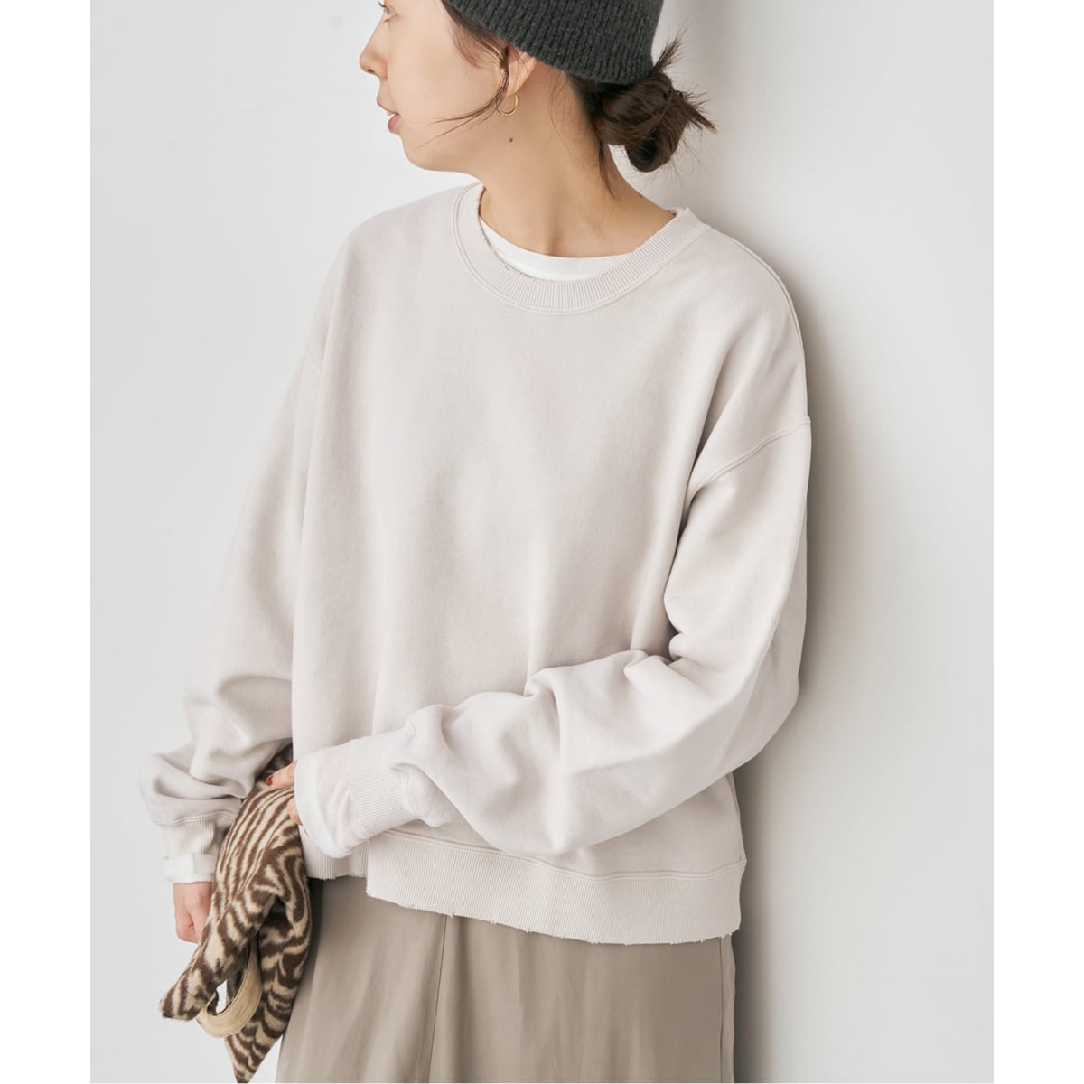 レサージュ　【MICKEY】スウェットプルオーバー　グレー journal standard L'essage（ジャーナルスタンダードレサージュ）の