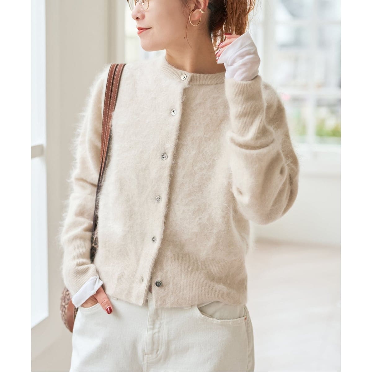 フォックスカシミヤ Vネックカーディガン | イエナ(IENA) | マルイ