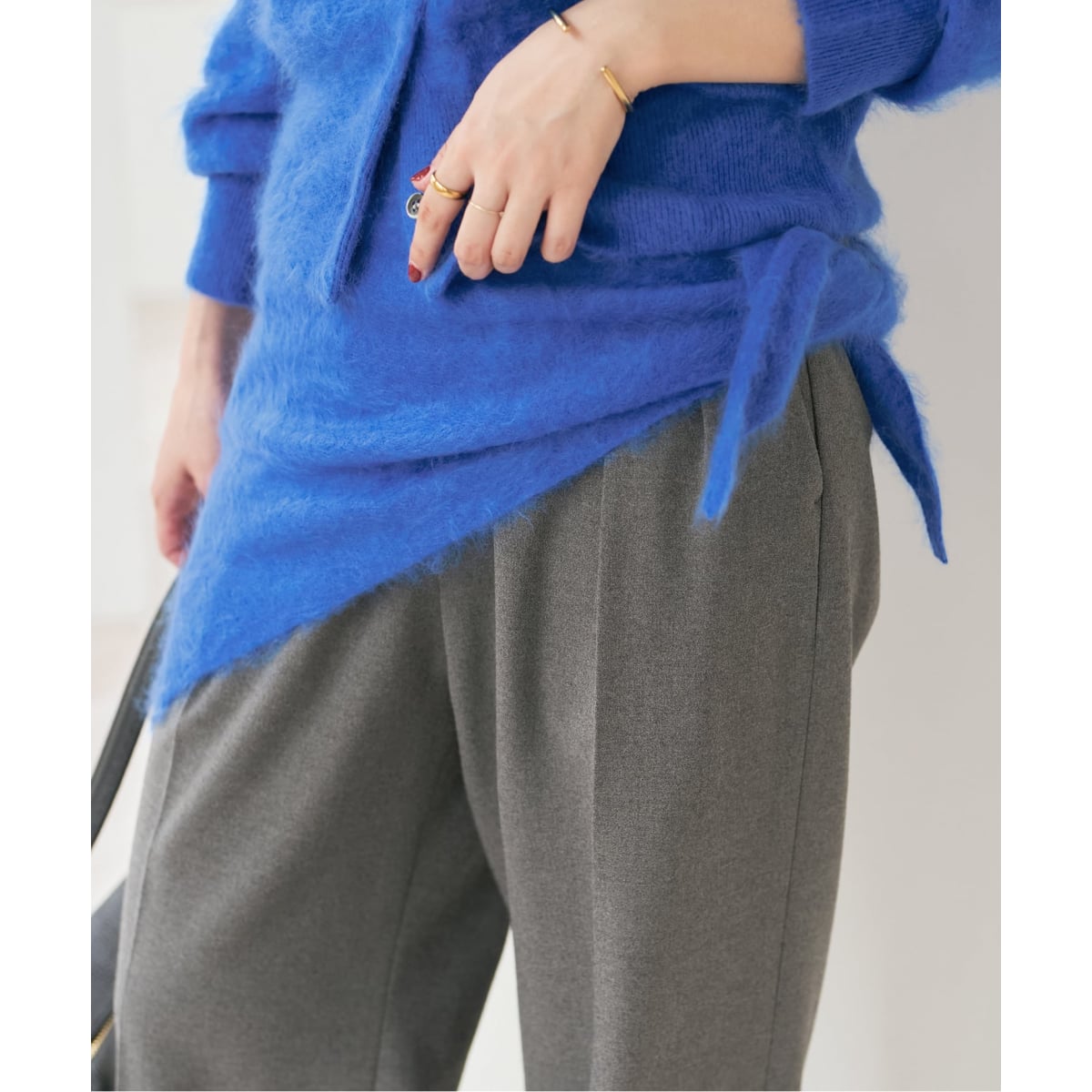 アルパカニットトライアングルストール | スピック＆スパン(Spick and