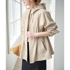 撥水ツイルフーディーブルゾン