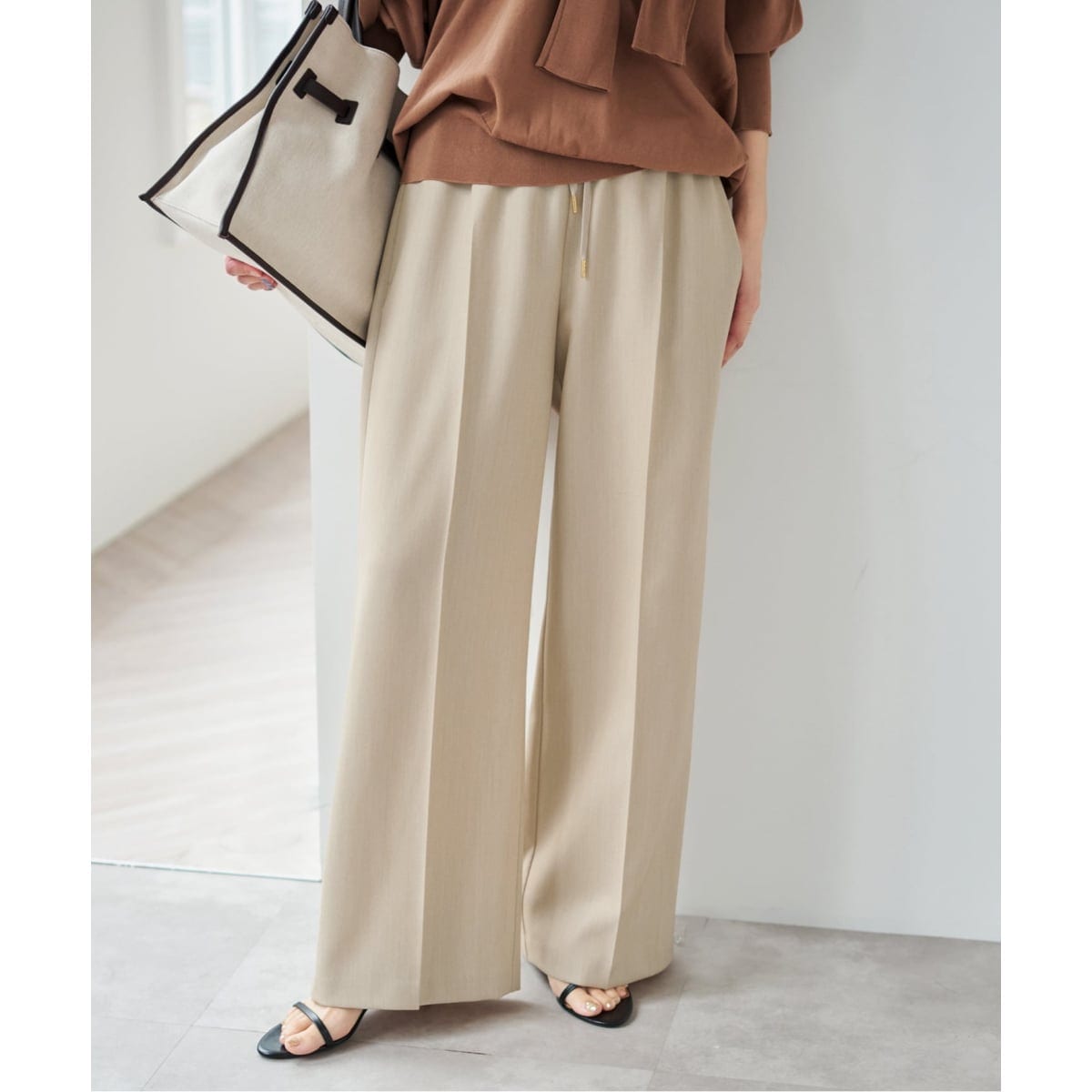 タグ付き未使用　ドライシアークロス2Bジャケット　タックパンツ　38 Spick & Span（スピックアンドスパン）の「ドライシアークロス2B