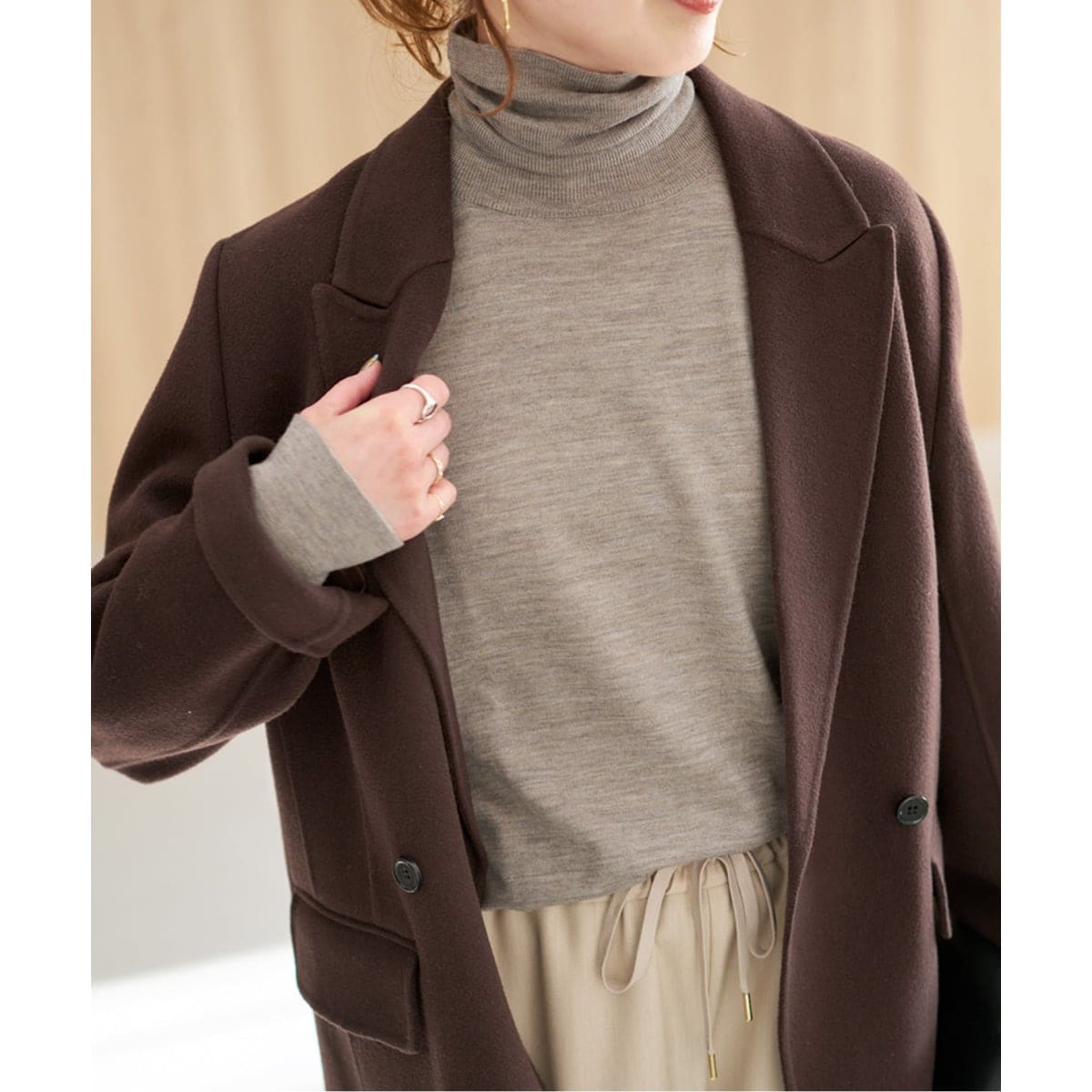 Spick and Span ２Wayフォックスシルクニット 2WAYフォックスシルクニット | スピック＆スパン(Spick and Span