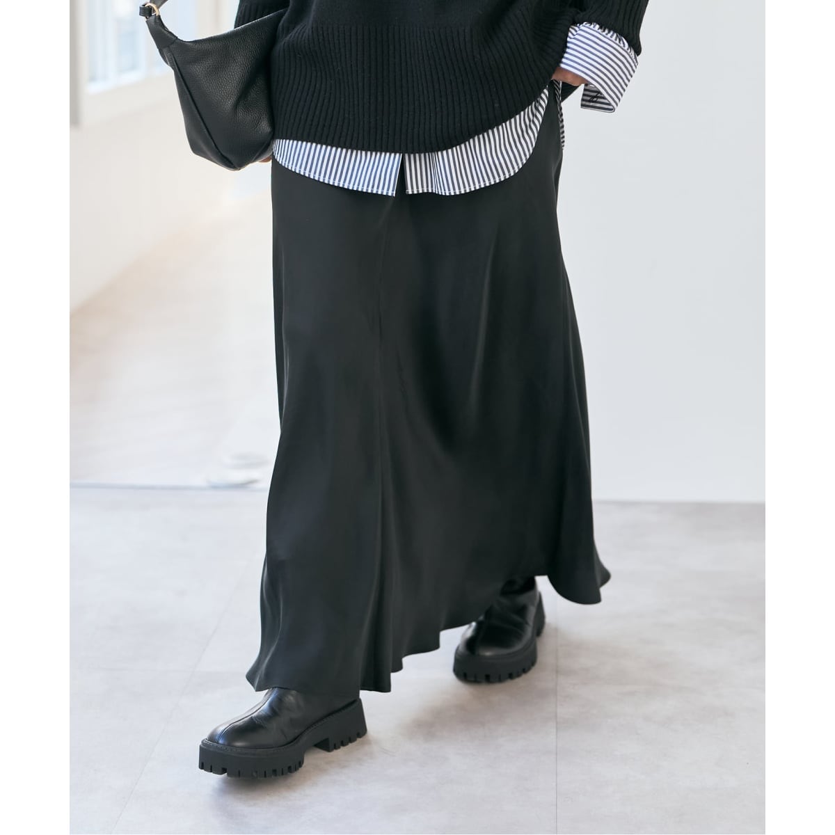 ビーバーメルトントラペーズスカート | スピック＆スパン(Spick and