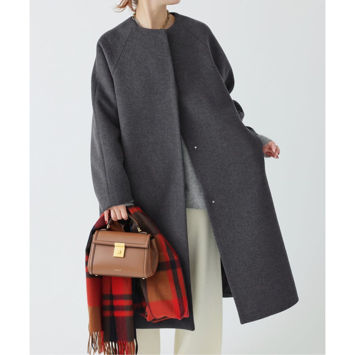 追加》スーパー160リバードレープカラーコート 2 | ノーブル(Noble