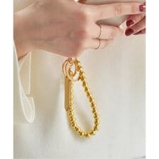 HASHIBAMI / ハシバミ ヘマタイトボールスマホストラップ