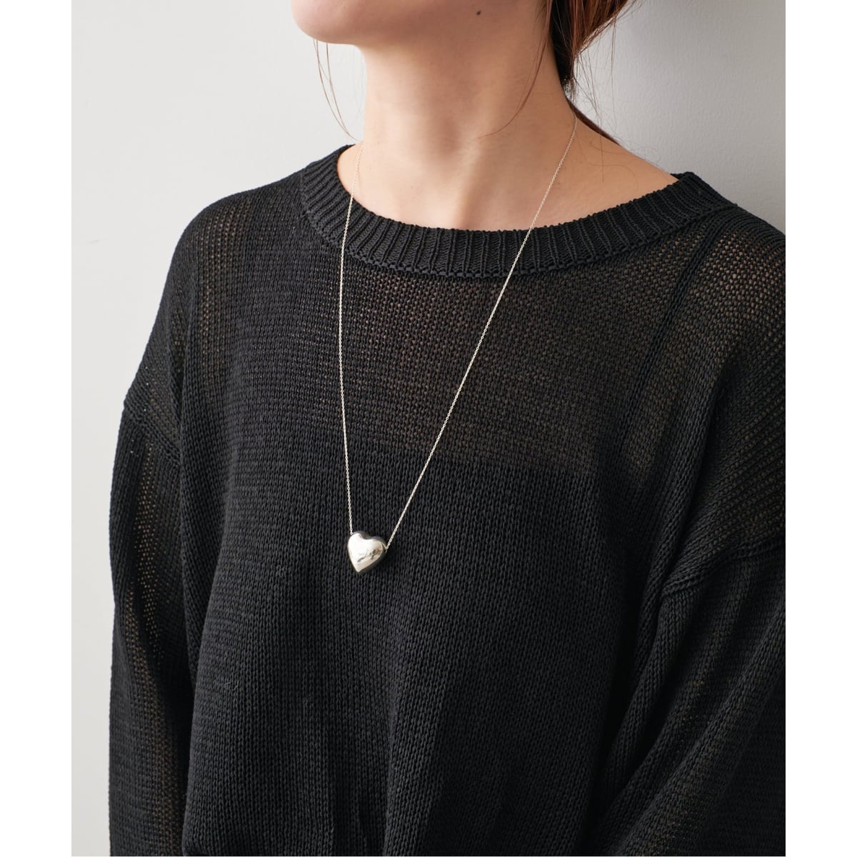 追加》BASENOTES / ベースノート 65cm tiny chain heart NC BN