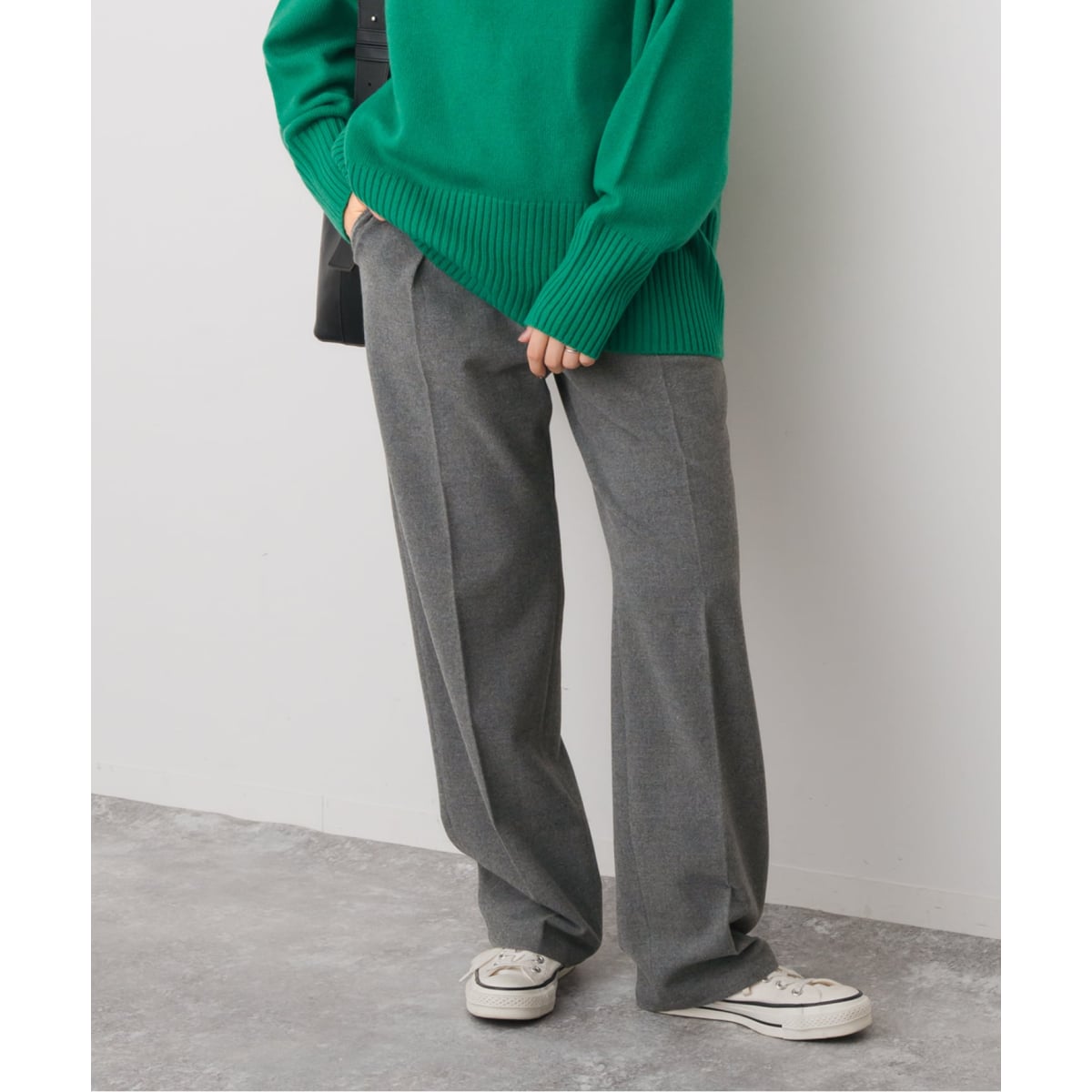 手洗い可 / 追加》起毛タックテーパードパンツ | スピック＆スパン