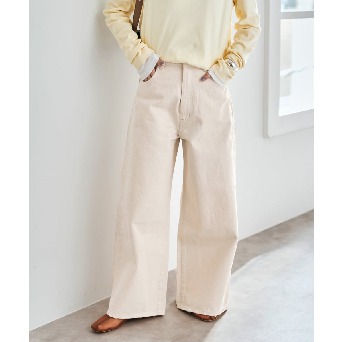 [�}���C]5 1/2 HIGH-WIDELEG DENIM/�X�s�b�N���X�p���iSpick and Span�j �i�`������