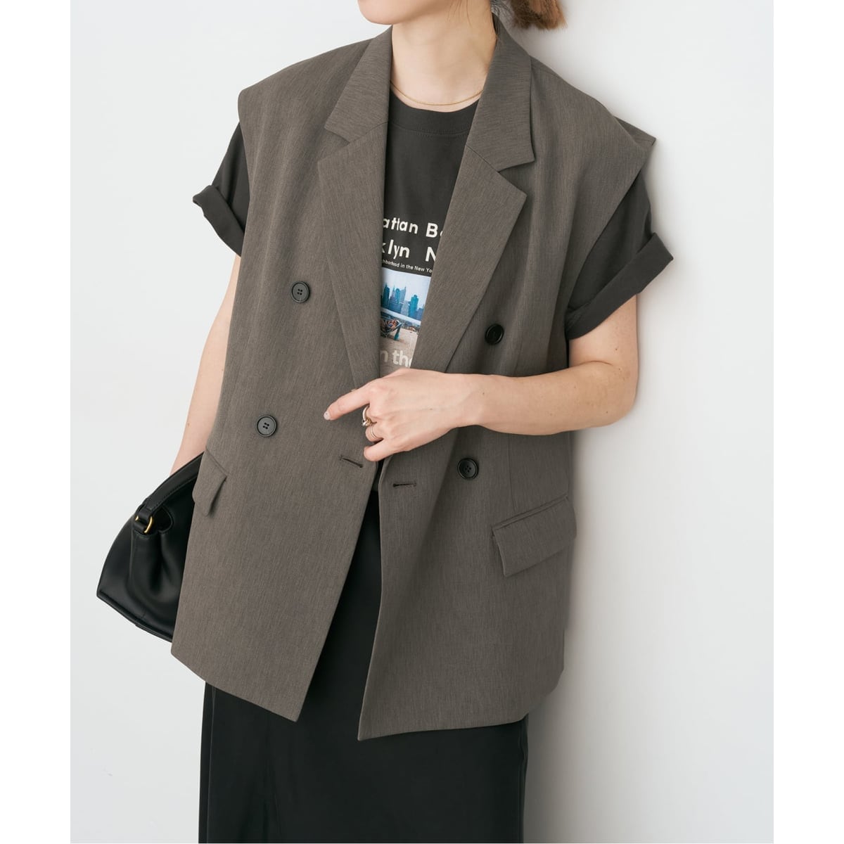 メランジダブルブレストジレ | スピック＆スパン(Spick and Span