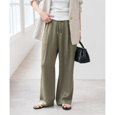 《新色有り / 追加》ワッシャーサテンイージーパンツ