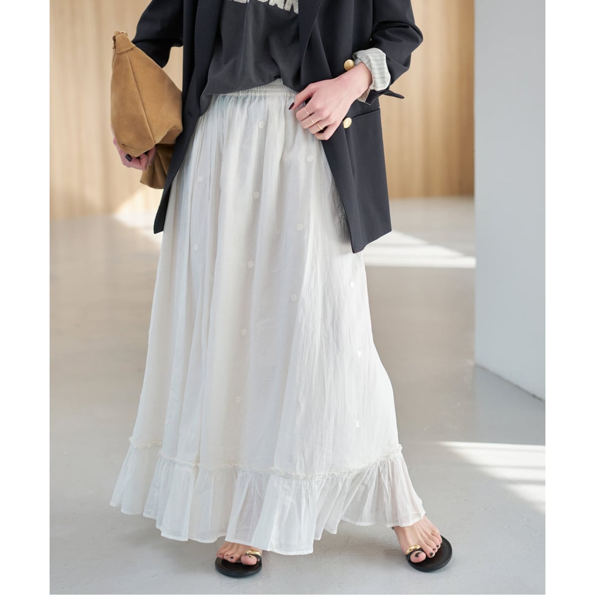 WEB限定/追加》ハイウエストジャンパースカート | スローブ イエナ