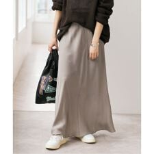 《新色有り / 追加》ウォッシャブルキュプラフレアスカート