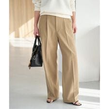 ドレープチノ1タックストレートパンツ