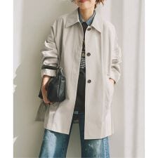 T/Cギャバステンカラーハーフコート