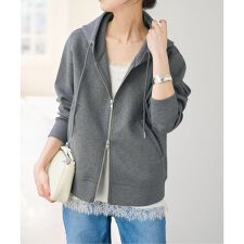 《新色有り / 追加》ストレッチジップフードパーカー