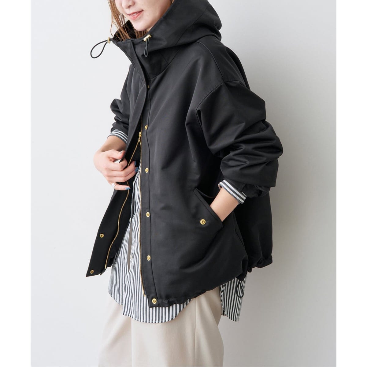 Wスライバーヘリンボーンボリュームコート | スピック&スパン(Spick Wスライバーヘリンボーンボリュームコート | スピック&スパン(Spick