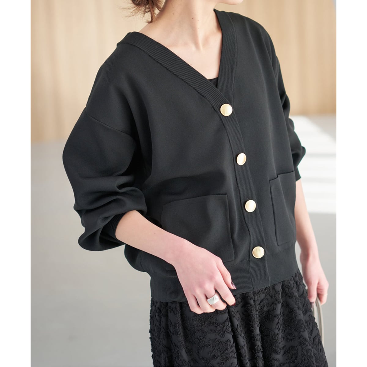 一部店舗+WEB限定/追加予約》ウォッシャブルVネックカーディガン