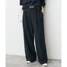 《セットアップ可》ウォッシャブル2タックパンツ