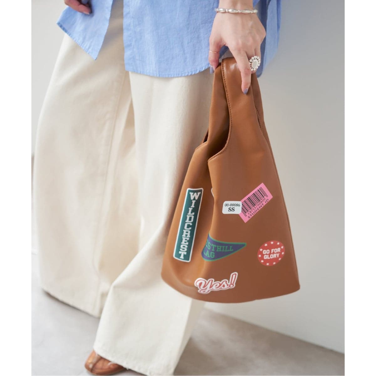 りーさん専用　スピックアンドスパン　バッグジップダンボールニット 追加》Spick&Span SHOPPER BAG* | スピック＆スパン(Spick and Span