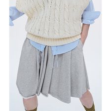 《一部店舗+WEB限定》Glyph Back Pile Gather Culottes