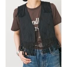 《予約》crinkle crinkle crinkle 別注フリンジベスト*