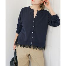 レースドッキング2WAYカーディガン