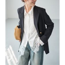 《手洗い可 / 追加》レースタイプライターシャツ