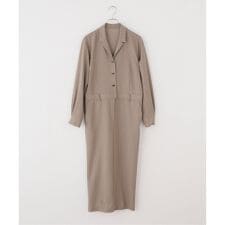 2WAYストレッチオープンカラーワンピース