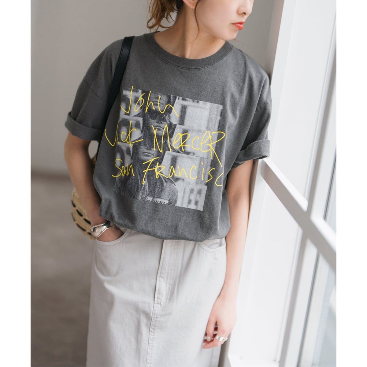todayful Tシャツ widerib knit 12日までJJ TODAYFUL トゥデイフル 2026Prefall トップス Sheer Border T-shirt 7