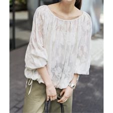 《予約》HYU フラワージャガードブラウス