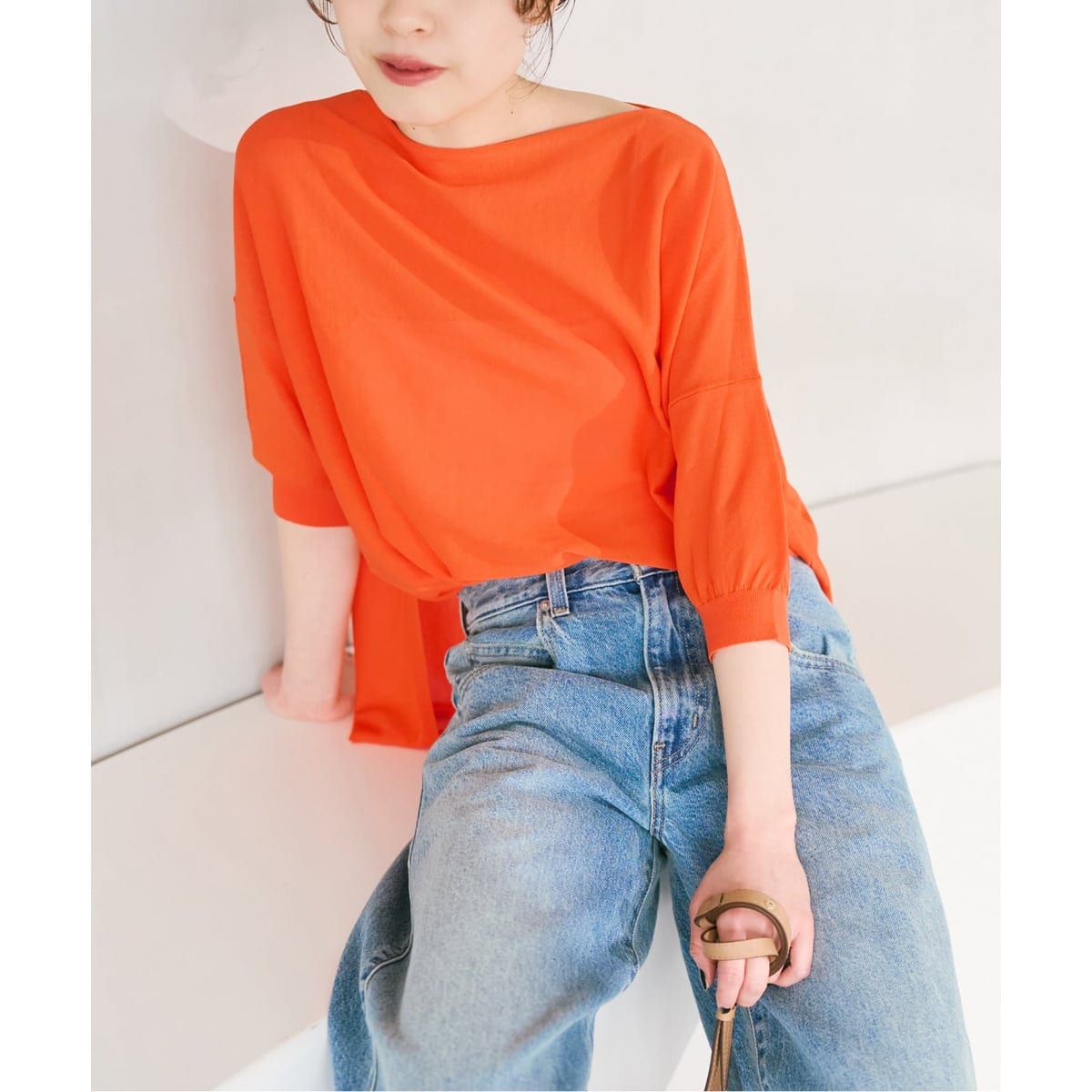 [�}���C]�s�ڐG�⊴ / �\��tICE FINE 5�����{�[�g�l�b�N�j�b�g/�X�s�b�N���X�p���iSpick and Span�j �I�����W