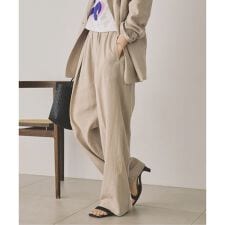 《セットアップ可 / 予約》ハイブリッドリネンイージーパンツ