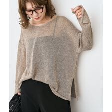 《新色有り / 追加予約》リネンミックス2WAYプルオーバー