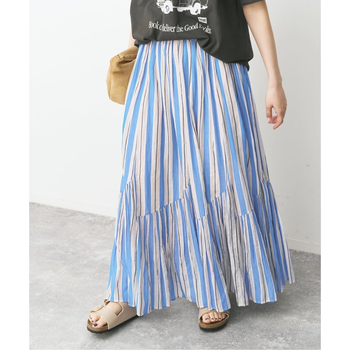 [�}���C]�s�ʒ��J���[�L / �\��tne Quittez pas CottonVoile StripeSlan/�X�s�b�N���X�p���iSpick and Span�j �u���[ A