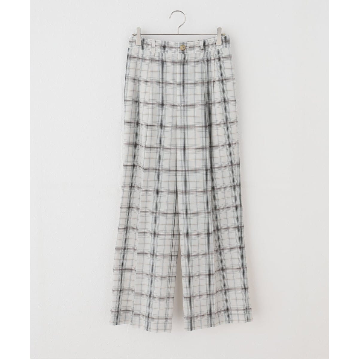 《セットアップ可》2タックチェックパンツ