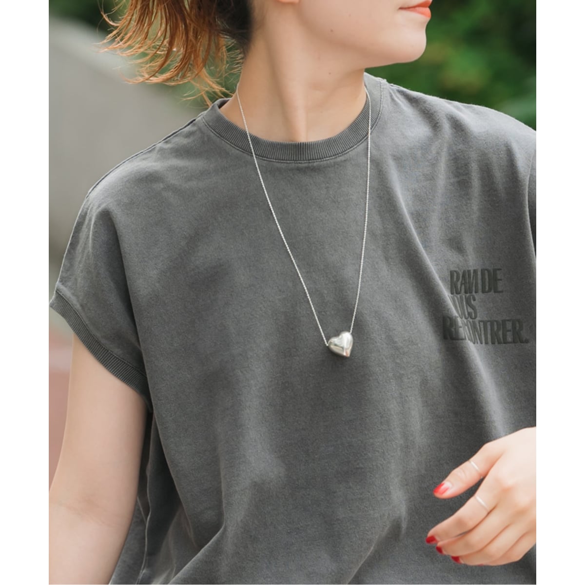 追加3》BASENOTES / ベースノート 65cm tiny chain heart NC B