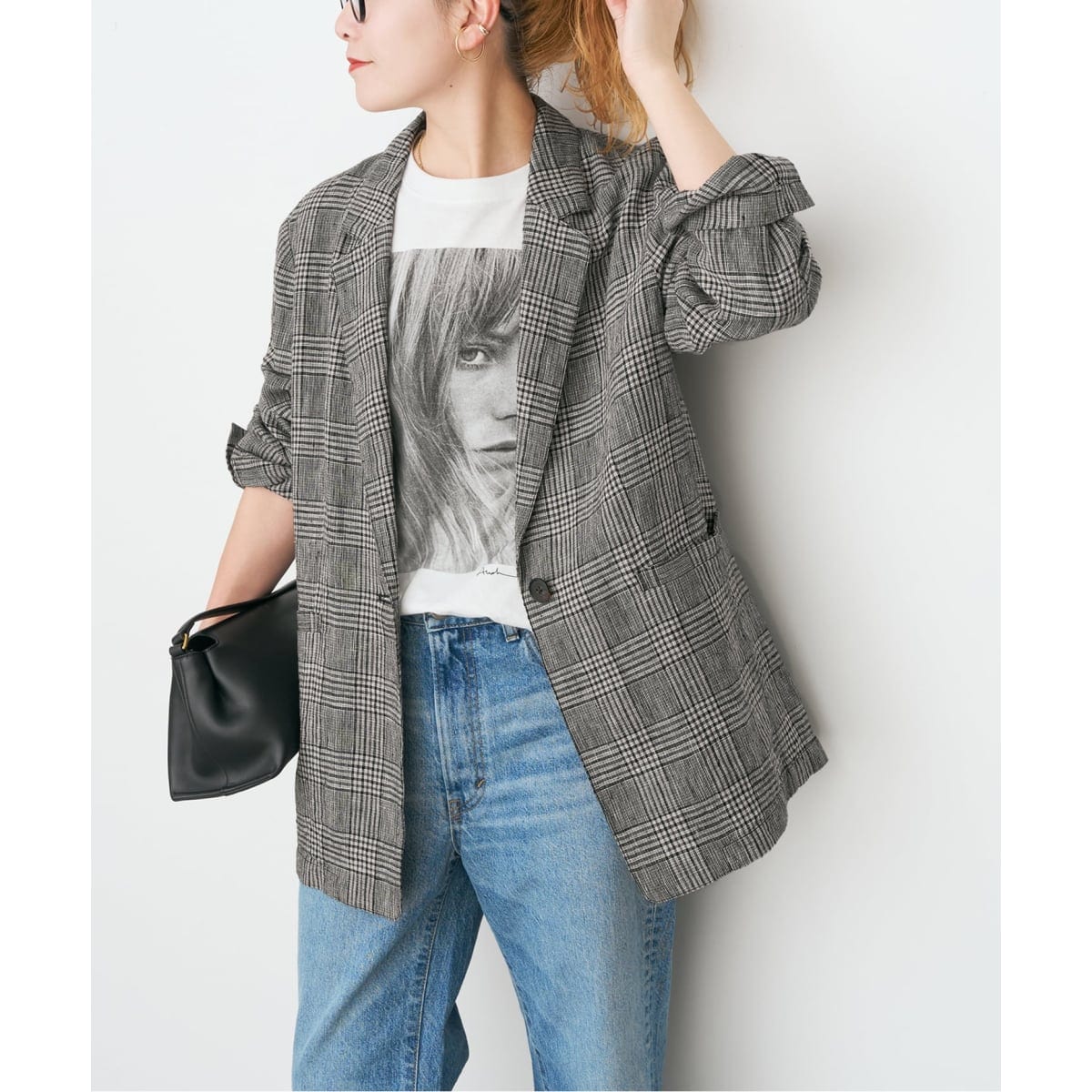 【タグ付き】24年製　スピックアンドスパン　リネンエアリージャケット　36 Spick & Span（スピックアンドスパン）の「リネンエアリージャケット