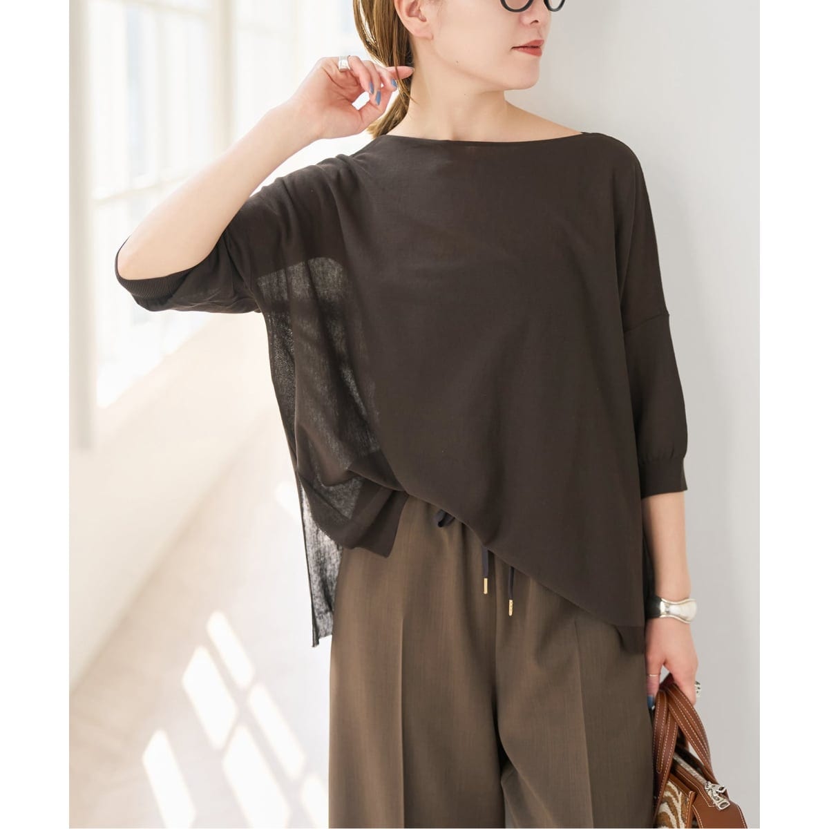Spick &amp; Span WASHABLE ミドルゲージプルオーバー ピンク Spick & Span｜スピック＆スパン（レディース／カラーがピンク）の通販