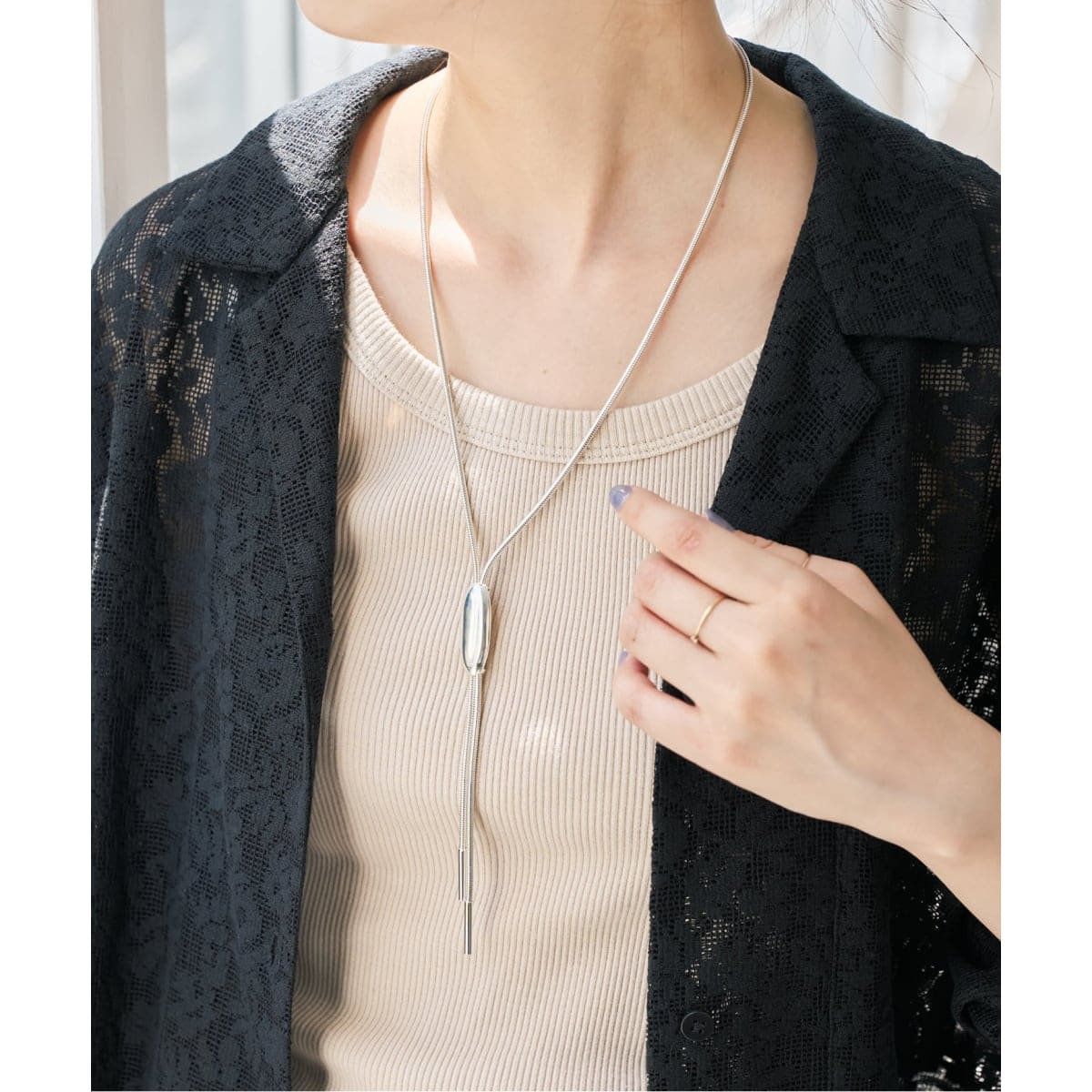 EO / イオ LOOP TIE NECKLACE | スピック＆スパン(Spick and Span
