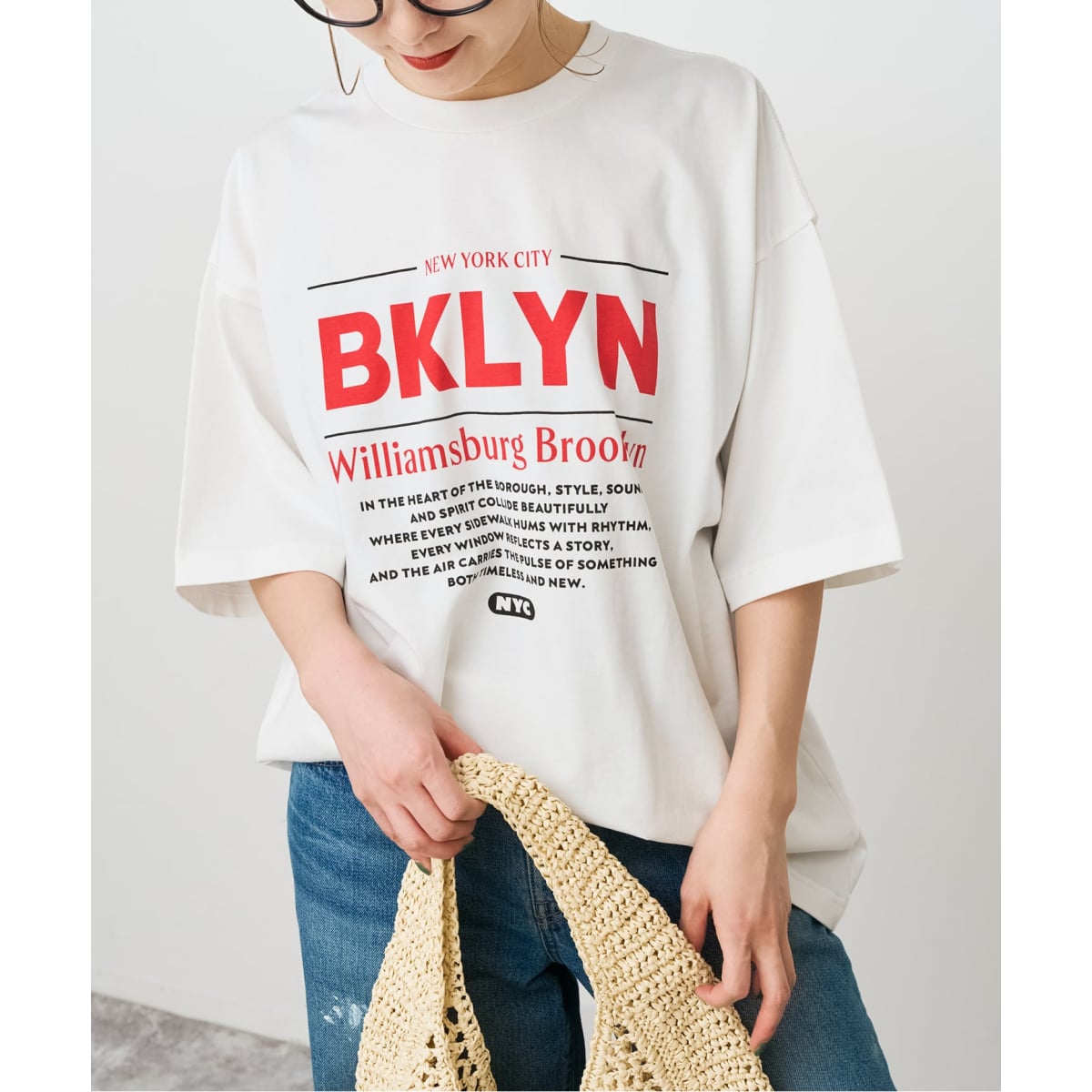 WEB限定 / 追加2》ロゴオーバーTシャツ | スピック＆スパン(Spick and