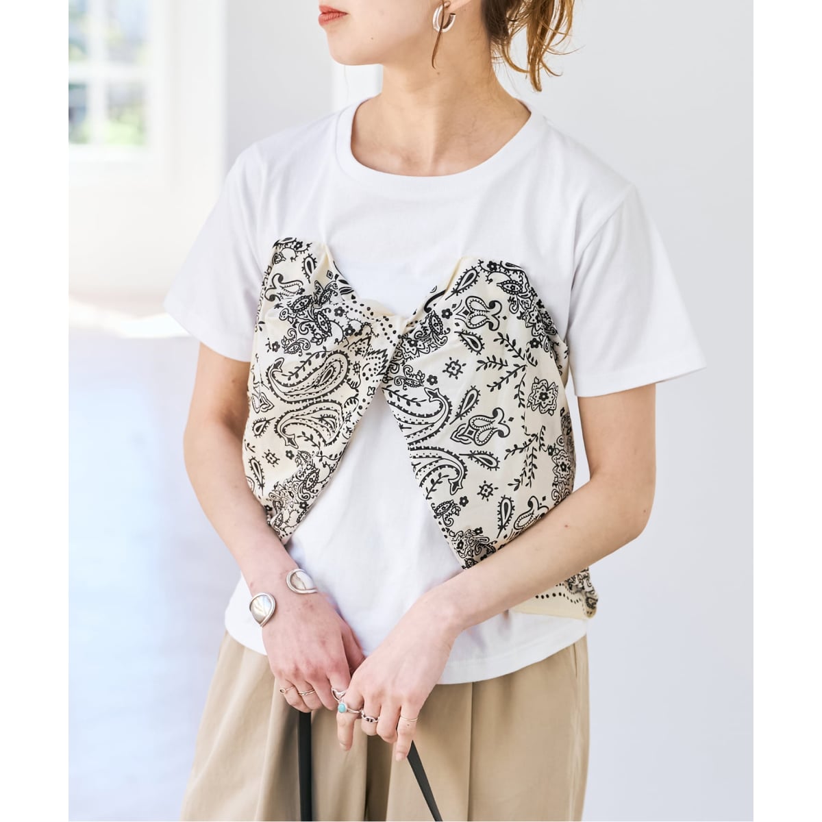 追加》manipuri / マニプリ Tシャツビスチェ | スピック＆スパン(Spick