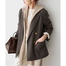 新品タグ付✨スピックアンドスパン プレーンウィーブダブルブレスト 