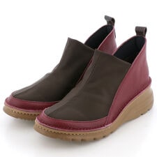 JS ハートレーベル(JS Heartlavel)の本革ストレッチスニーカー