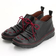 アウトステッチレザーシューズ