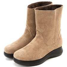 JS ハートレーベル(JS Heartlavel)の屈曲ソール厚底ショートブーツ