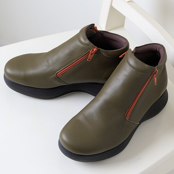 ダブルジップアンクルシューズ | JS ハートレーベル(JS Heartlavel