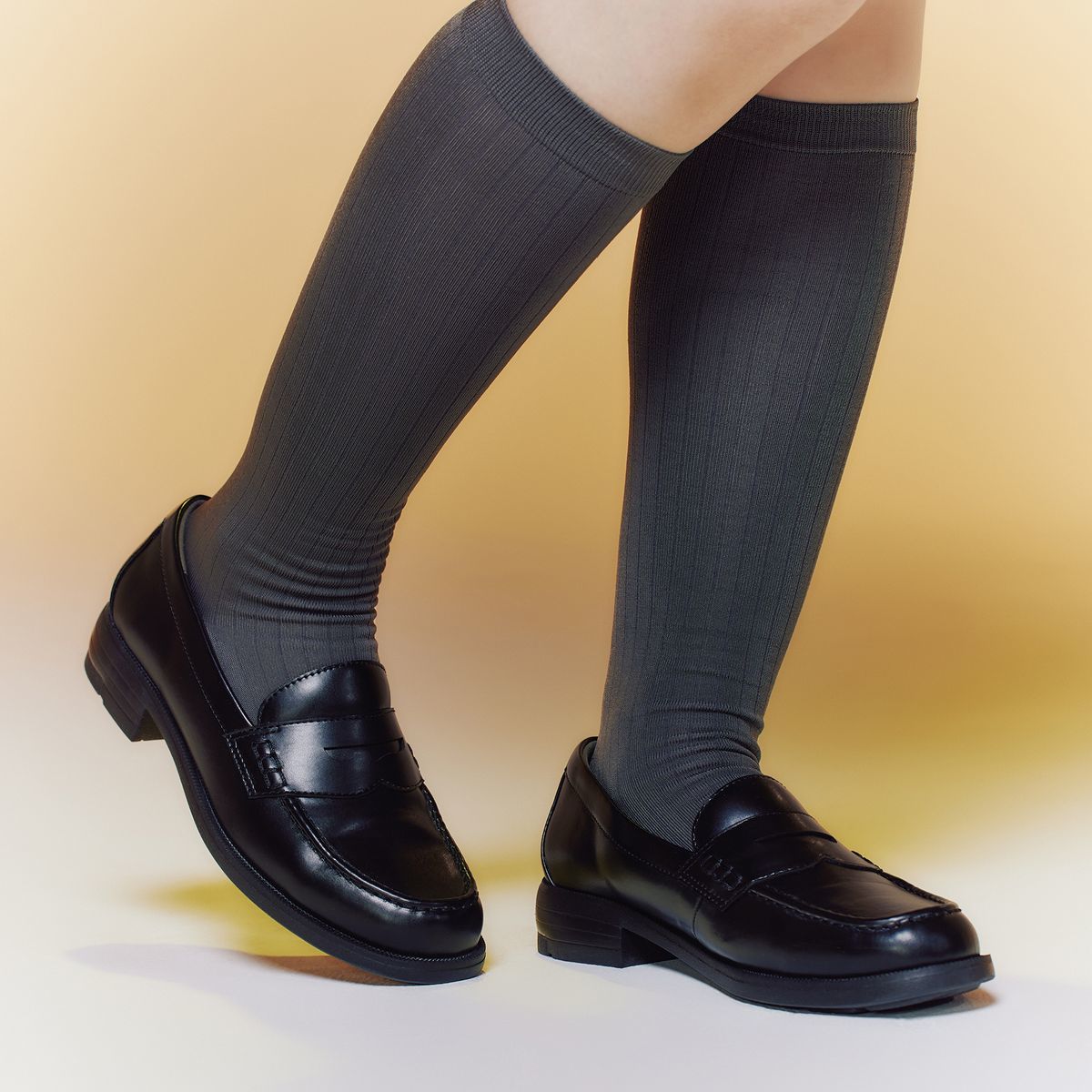 SHOEMAN LAU ローファー 革靴 オーストリッチ レザー フリンジ 緑 通学におすすめ☆生活防水仕様のクッションやわらかジブン