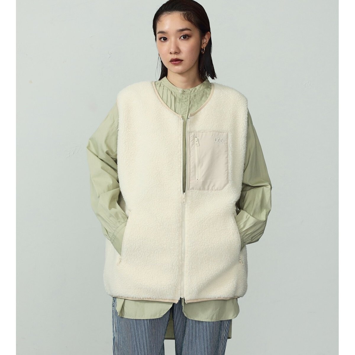 ユニセックス】【親子】Lee ボアベスト リバーシブル | リー(Lee